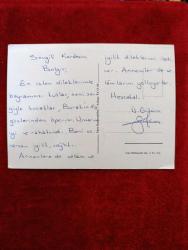 Dönem ürünü bayram tebrik kartı kartpostal