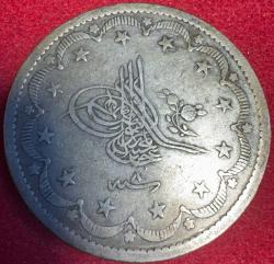 OSMANLI ABDÜLMECİD 1839-1861  ( AH 1255-1277)  20 KURUŞ  GÜMÜŞ 1255/8