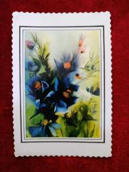 Dönem ürünü bayram tebrik kartı kartpostal