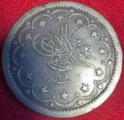 OSMANLI ABDÜLMECİD 1839-1861  ( AH 1255-1277)  20 KURUŞ  GÜMÜŞ 1255/15