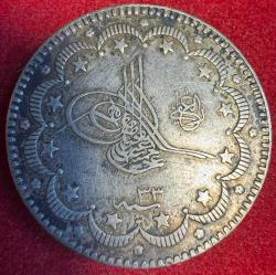 OSMANLI ABDÜLHAMİD 1876-1909  ( AH 1293-1327)  10 KURUŞ  GÜMÜŞ 1293/33