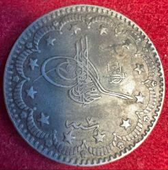 OSMANLI MEHMED REŞAD 1909-1918 ( AH 1327-1336)  5 KURUŞ GÜMÜŞ 1327/7