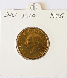 Türkiye Cumhuriyeti 1996 Yılı 500 Lira Sadece Darphane Setinde Bulunur (Nadir )  (TCMK0004)
