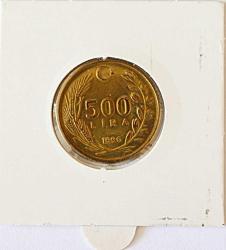 Türkiye Cumhuriyeti 1996 Yılı 500 Lira Sadece Darphane Setinde Bulunur (Nadir )  (TCMK0004)