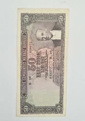 50 Türk Lirası 5 Emisyon 6 Tertip 1964 Senesi Elli Türk Lirası