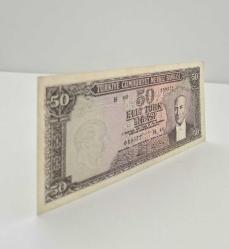 50 Türk Lirası 5 Emisyon 6 Tertip 1964 Senesi Elli Türk Lirası