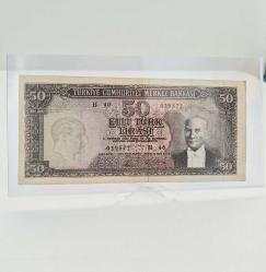 50 Türk Lirası 5 Emisyon 6 Tertip 1964 Senesi Elli Türk Lirası