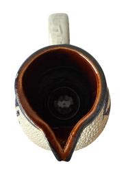 Antika West Almanya Tuz Sırlı El Boyaması Süt Sürahisi