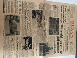 DÜNYA GAZETESİ - DOĞUM GÜNÜ HEDİYESİ (TURKISH NEWSPAPPER) - 25 TEMMUZ 1970 - SADECE TEK YAPRAKTIR -Münif AKKANOĞLU-Muhittin YILMAZ-DÜNYA-POLİTİKA-Kuraklıkla ilgili kararların tatbikine hemen başlanıyor-Personel Tasarısı Senato’da-Statü getirilemez her meslek için ayrı bir-Ortak Pazar anlaşması Türkiye için başarıdır-Bursa Cezaevi isyancıları Sinop cezaevine nakledildi-Eğitimin Hedefi-Bozulan dünya-Ölüm korkusu-Özlü Cevap-Karga bana dedi ki-Pratik bilgiler-Takvim