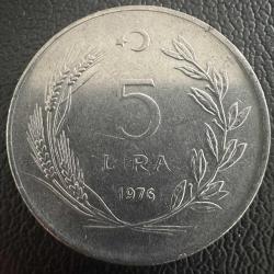 Türkiye 5 Lira 1976
