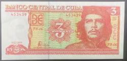KÜBA  3 PESOS (2004)-ÇİL CHE GUEVARA