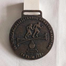 29. KITALARARASI AVRASYA MARATONU İSTANBUL 2007 - Hatıra Madalyası