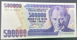 7.EMİSYON -500 000 TL  (1993)  -P-208a-  ÇİL