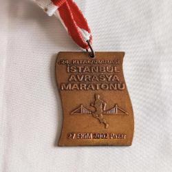 24. KITALARARASI AVRASYA MARATONU İSTANBUL 2002 - Hatıra Madalyası