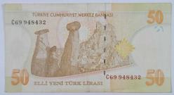 TC 8.Emisyon 50 YTL 1.Tertip C69 Serisi ÇÇT