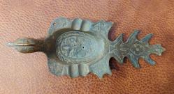 Avrupa, Tavus Kuşu Temalı Eski Küllük. Kaidesiz ve Kanatları Eksiktir. Pirinç. Haliyle. 1970'ler-80'ler.