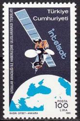 1985 UYDULAR ARACILIĞI İLE HABERLEŞME INTELSAT TAM SERİ MNH
