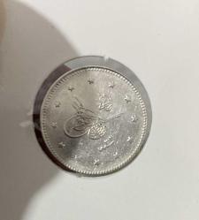 1293/32 2. Abdülhamid 2 kuruş gümüş çil