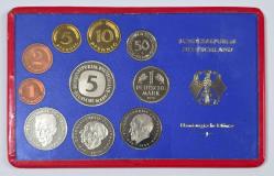 Almanya (J Hamburg Darphanesi) 1979 Tedavül-Hatıra Para Seti, Orijinal Kapalı Plastik muhafazasında