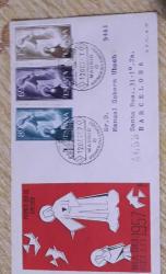 LOT.16 » 1957İSPANYA ÖZEL DAMGALI FDC