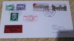LOT.9 » 1990 ALMANYA DDR ÖZEL DAMGALI FDC