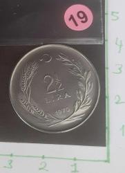 1979 2,5 Lira FAO ÇİL - Saban Kılıçtan Üstündür Atatük -  ÇİL - Birleşmiş Milletler Gıda ve Tarım Örgütü  - ;Hatıra Para - Madalyon