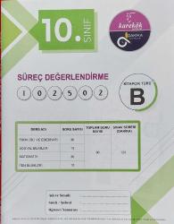 KAREKÖK ve DAKİKA YAYINLARI, 10. SINIF SÜREÇ DEĞERLENDİRME (Kitapçık B)
