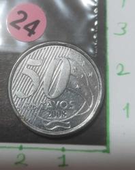 Brezilya 50 Centavos 2008 - Görünen iyi haliyle  - 2000 ve sonrası madeni para koleksiyonu