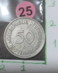 Almanya 50 pfennig 1985 G -  Görünen haliyle iyi durumdadır - 2000 ve sonrası madeni para koleksiyonu