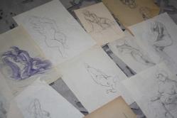 1980  SENELERINE AİT KARAKALEM AMATÖR CİZİMLER DETAYLAR RESIMLERDE LOT HALİNDE HEPSİDE GÖNDERİLECEKTIR ( R21 -1