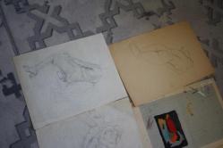 1980  SENELERINE AİT KARAKALEM AMATÖR CİZİMLER DETAYLAR RESIMLERDE LOT HALİNDE HEPSİDE GÖNDERİLECEKTIR ( R21 -2