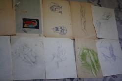 1980  SENELERINE AİT KARAKALEM AMATÖR CİZİMLER DETAYLAR RESIMLERDE LOT HALİNDE HEPSİDE GÖNDERİLECEKTIR ( R21 -2