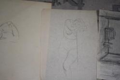 1980  SENELERINE AİT KARAKALEM AMATÖR CİZİMLER DETAYLAR RESIMLERDE LOT HALİNDE HEPSİDE GÖNDERİLECEKTIR ( R21 -3