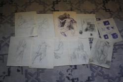 LOT.15 » 1980  SENELERINE AİT KARAKALEM AMATÖR CİZİMLER DETAYLAR RESIMLERDE LOT HALİNDE HEPSİDE GÖNDERİLECEKTIR ( R21 -4