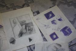 1980  SENELERINE AİT KARAKALEM AMATÖR CİZİMLER DETAYLAR RESIMLERDE LOT HALİNDE HEPSİDE GÖNDERİLECEKTIR ( R21 -4