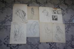 LOT.19 » 1980  SENELERINE AİT KARAKALEM AMATÖR CİZİMLER DETAYLAR RESIMLERDE LOT HALİNDE HEPSİDE GÖNDERİLECEKTIR ( R21 -6