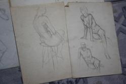 1980  SENELERINE AİT KARAKALEM AMATÖR CİZİMLER DETAYLAR RESIMLERDE LOT HALİNDE HEPSİDE GÖNDERİLECEKTIR ( R21 -6