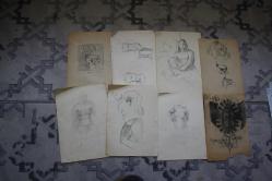 LOT.17 » 1980  SENELERINE AİT KARAKALEM AMATÖR CİZİMLER DETAYLAR RESIMLERDE LOT HALİNDE HEPSİDE GÖNDERİLECEKTIR ( R21 -8