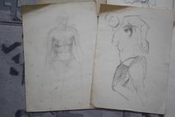 1980  SENELERINE AİT KARAKALEM AMATÖR CİZİMLER DETAYLAR RESIMLERDE LOT HALİNDE HEPSİDE GÖNDERİLECEKTIR ( R21 -8