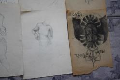 1980  SENELERINE AİT KARAKALEM AMATÖR CİZİMLER DETAYLAR RESIMLERDE LOT HALİNDE HEPSİDE GÖNDERİLECEKTIR ( R21 -8