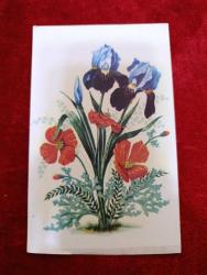 Dönem ürünü bayram tebrik kartı kartpostal