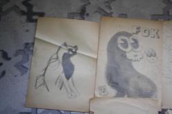 1980  SENELERINE AİT KARAKALEM AMATÖR CİZİMLER DETAYLAR RESIMLERDE LOT HALİNDE HEPSİDE GÖNDERİLECEKTIR ( R21 -9