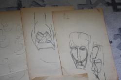 1980  SENELERINE AİT KARAKALEM AMATÖR CİZİMLER DETAYLAR RESIMLERDE LOT HALİNDE HEPSİDE GÖNDERİLECEKTIR ( R21 -9