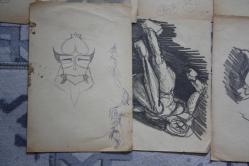 1980  SENELERINE AİT KARAKALEM AMATÖR CİZİMLER DETAYLAR RESIMLERDE LOT HALİNDE HEPSİDE GÖNDERİLECEKTIR ( R21 -9