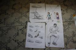 LOT.20 » 19XX  SENELERINE AİT KARAKALEM AMATÖR CİZİMLER DETAYLAR RESIMLERDE LOT HALİNDE HEPSİDE GÖNDERİLECEKTIR ( R21 B1