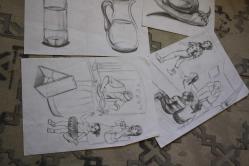 19XX  SENELERINE AİT KARAKALEM AMATÖR CİZİMLER DETAYLAR RESIMLERDE LOT HALİNDE HEPSİDE GÖNDERİLECEKTIR ( R21 B2