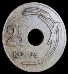 1951 Delikli 2'5 Kuruş Nadir yıl