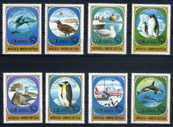 Koleksiyon Pulları,1980 MOĞOLİSTAN,8 PullukAntartik Bölgesi Hayvanlar,Kia-90