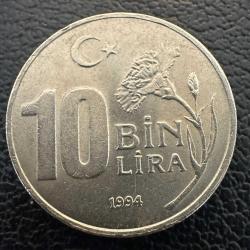 Türkiye 10 Bin Lira 1994. Dünya Spor ve Olimpik Düşünce Yılı. 10000