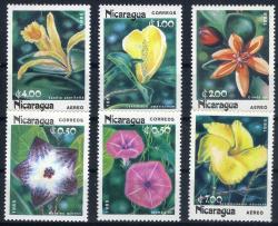 Koleksiyon Pulları,1985 Nicaragua,6 Pulluk Çiçekler Serisi,Damgasız Tam Seri,Kia-91